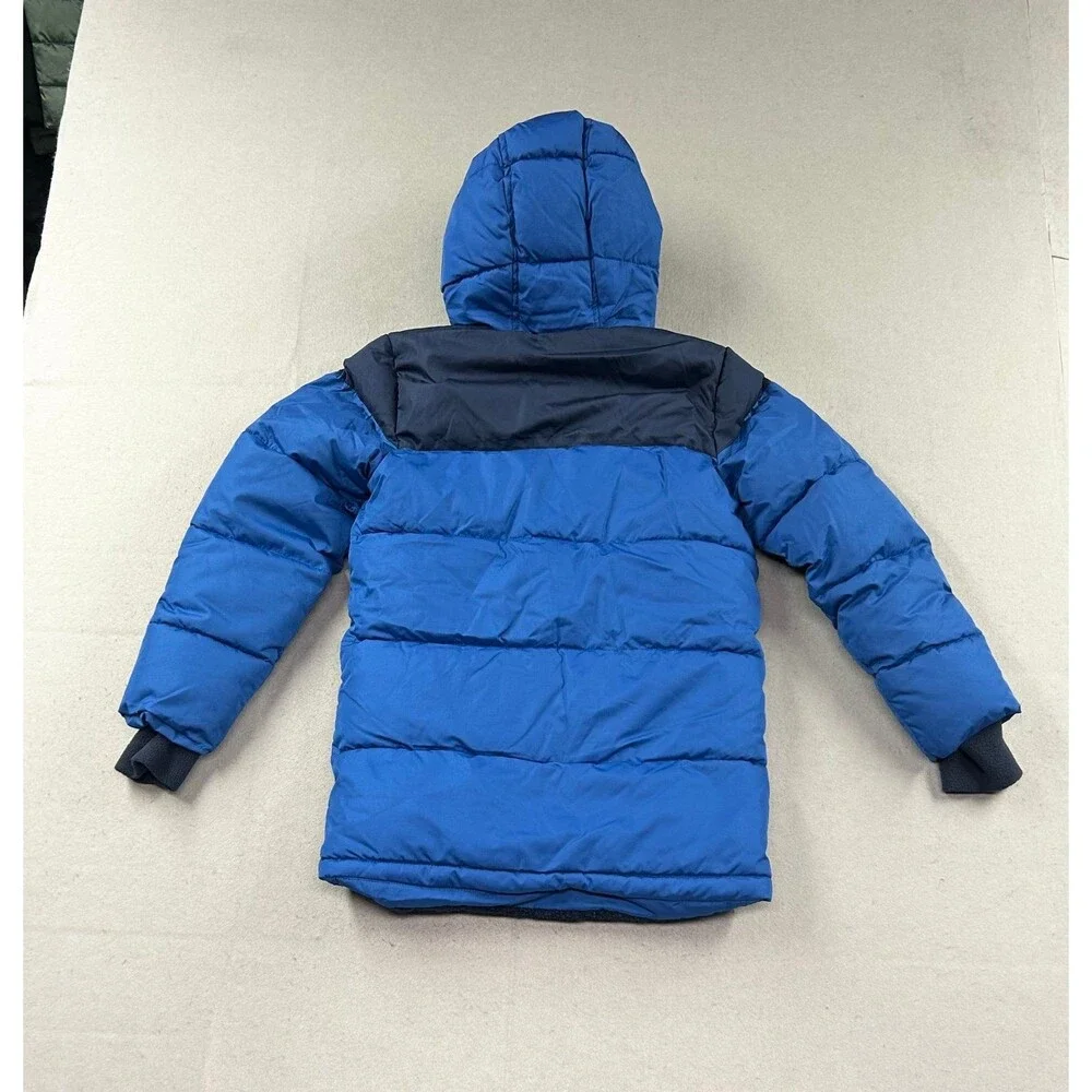 Boys Lands End Puffer Lined Fleece Jacket